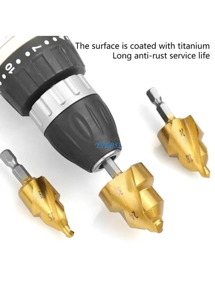 E15A Water Pipe Lifting Drill Bit Water Pipe Reaming Step Drill Hexagonal Handle
E15A Water Pipe Lifting Drill Bit Water Pipe Reaming Step Drill Hexagonal Handle