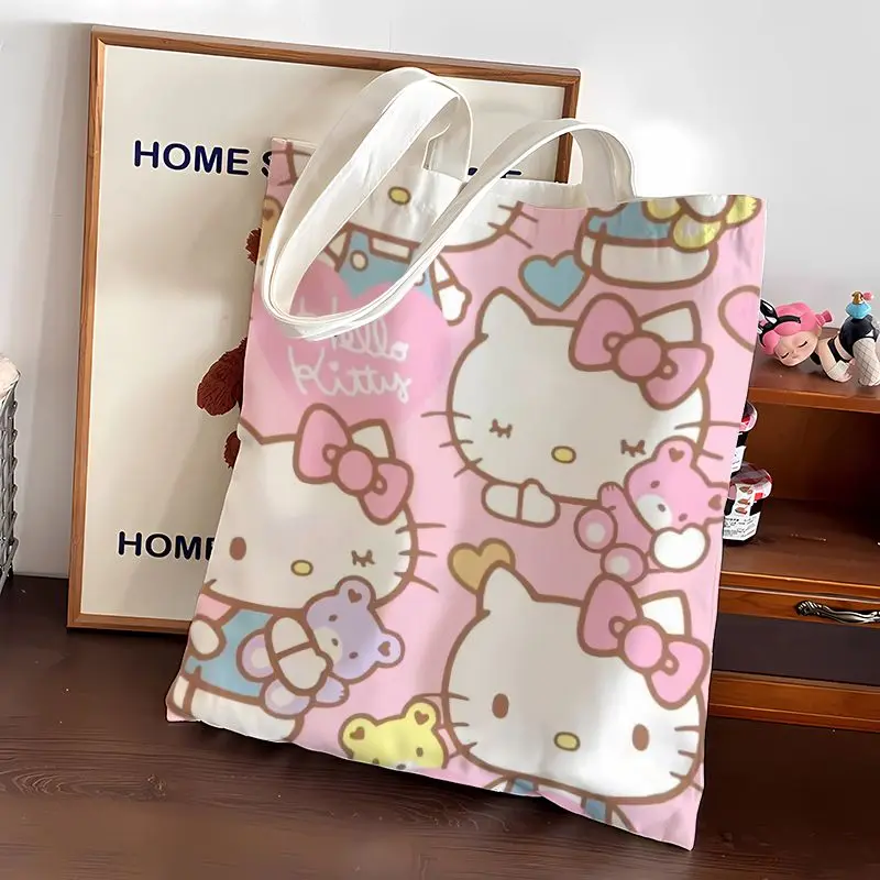 Холщовая большая сумка Hello Kitty, кавайная сумка, модная пригородная сумка на одно плечо, повседневная женская сумка-хобо, многоразовая сумка для покупок
Холщовая большая сумка Hello Kitty, кавайная сумка, модная пригородная сумка на одно плечо, повседневная женская сумка-хобо, многоразовая сумка для покупок