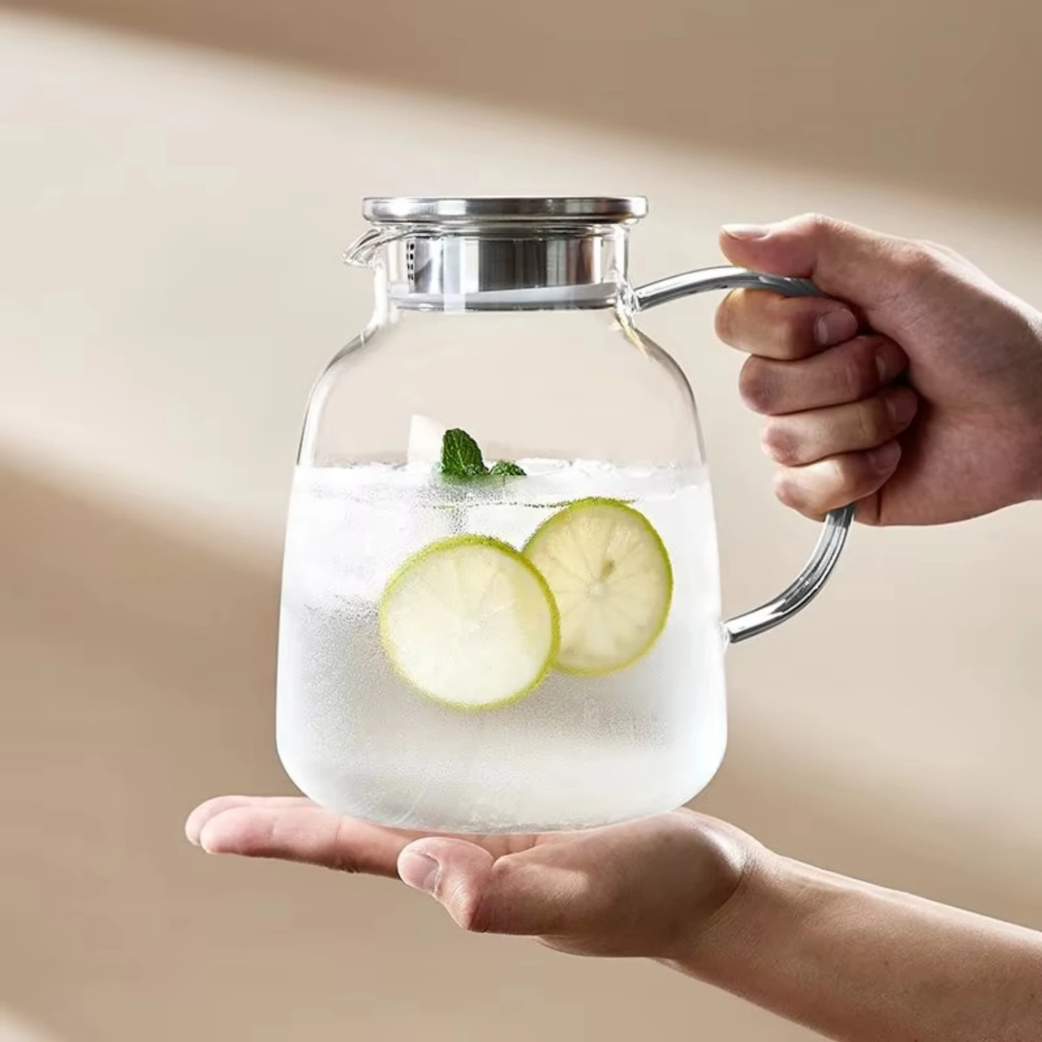 And Kitchen Transparent Glass Water Jug Portable Coffee Pot With Handle Cold Water Kettle Coffeeware Teaware
And Kitchen Transparent Glass Water Jug Portable Coffee Pot With Handle Cold Water Kettle Coffeeware Teaware