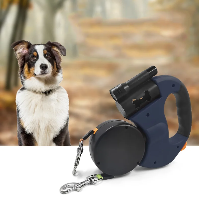 3 In1 Double Head Dog Leash Flashlight Poop Bag Dispenser Dual Reflective Pet Cat Leash Automatic Extendable Puppy Traction Rope
3 In1 Double Head Dog Leash Flashlight Poop Bag Dispenser Dual Reflective Pet Cat Leash Automatic Extendable Puppy Traction Rope