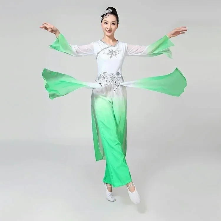Chinese Folk Dance Classical Dance Costumes Women Water sleeve Performance Clothing Girls Long Sleeve Yangko Dance Costumes
Chinese Folk Dance Classical Dance Costumes Women Water sleeve Performance Clothing Girls Long Sleeve Yangko Dance Costumes