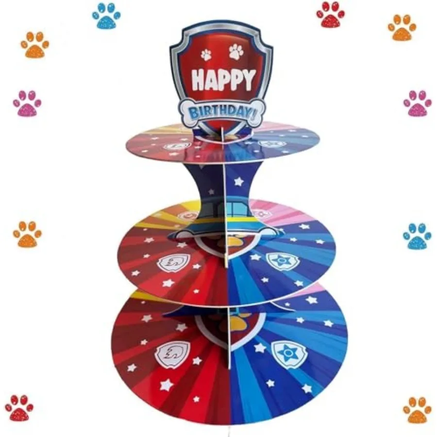 Cartoon Dog Theme Cupcake Stand Birthday Party Decorations Red Blue Pink Yellow 3-Tier Cupcake Toppers Stand Cartoon Dog Party
Cartoon Dog Theme Cupcake Stand Birthday Party Decorations Red Blue Pink Yellow 3-Tier Cupcake Toppers Stand Cartoon Dog Party