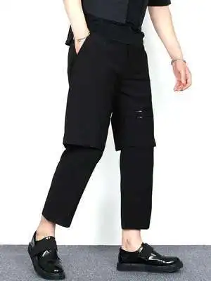Dark Two Hairdresser Casual Summer Fashion False Nine-Quarter Brand Male Loose Legs Sagging Feeg Harem Pants
Dark Two Hairdresser Casual Summer Fashion False Nine-Quarter Brand Male Loose Legs Sagging Feeg Harem Pants