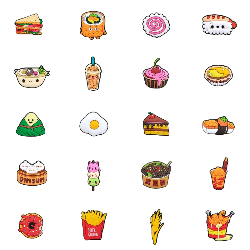 Food Shoe Charms for Crocs Sandals Women Clogs Pins Men Badges Kids Jeans Boy Girls Decorations Buckle Shoes Accessories
Food Shoe Charms for Crocs Sandals Women Clogs Pins Men Badges Kids Jeans Boy Girls Decorations Buckle Shoes Accessories