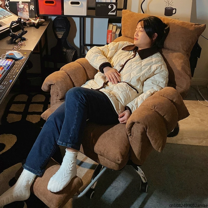 New Comfortable Sedentary Leisure Computer Sofa Chair, Bedroom Study Office Chair, Latex Cushion with Pillow, Home Furniture
New Comfortable Sedentary Leisure Computer Sofa Chair, Bedroom Study Office Chair, Latex Cushion with Pillow, Home Furniture