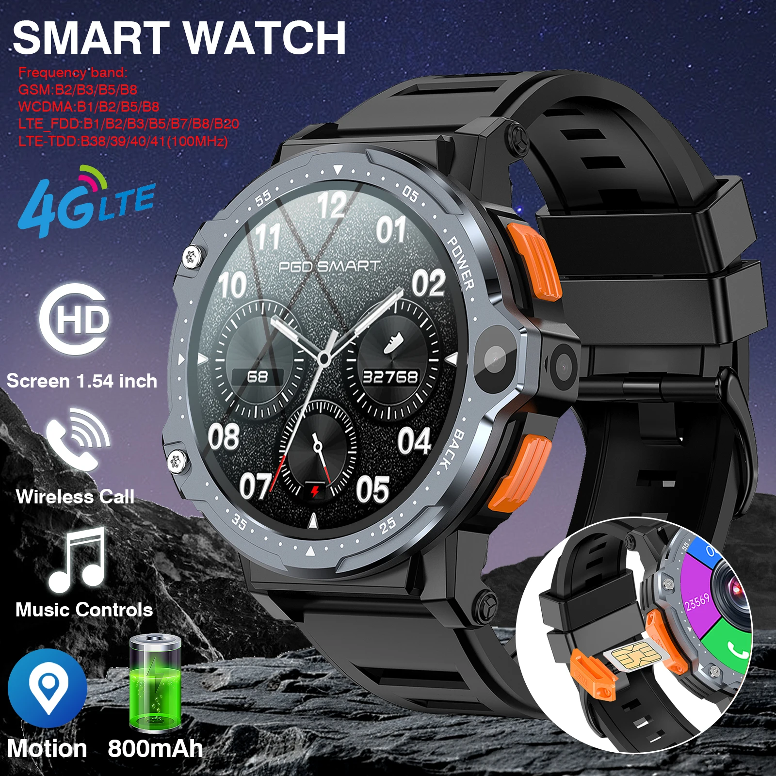 4G Smart Watch GPS SIM Card 4G Watch with Camera 4G Android Smart Watch, 4G Network, Can Talk Wirelessly, Pedometer
4G Smart Watch GPS SIM Card 4G Watch with Camera 4G Android Smart Watch, 4G Network, Can Talk Wirelessly, Pedometer