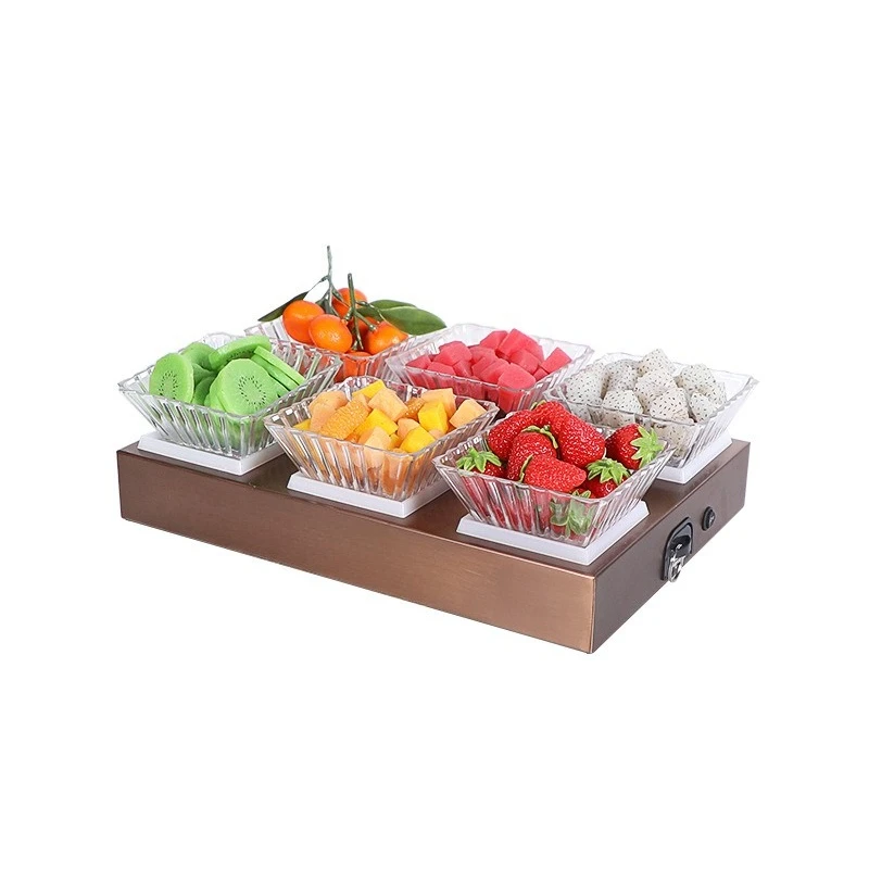 Bar luminous fruit plate, brushed stainless steel, light luxury, four or six compartments, KTV snack plate, fruit platter,
Bar luminous fruit plate, brushed stainless steel, light luxury, four or six compartments, KTV snack plate, fruit platter,