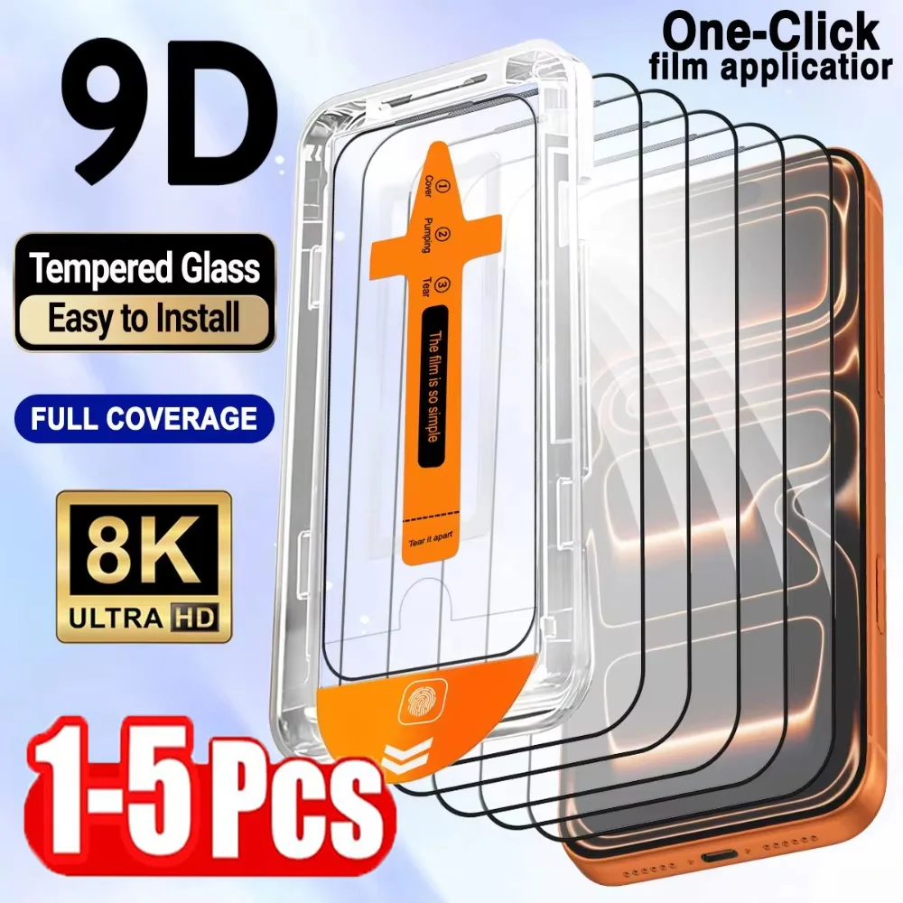 1-5PCS Dust Free HD Screen Protectors For iPhone 17 Pro Max 15 12 13 16 11 14 Pro Air 8 6 7 Plus XS Max X XR SE Tempered Glass
1-5PCS Dust Free HD Screen Protectors For iPhone 17 Pro Max 15 12 13 16 11 14 Pro Air 8 6 7 Plus XS Max X XR SE Tempered Glass