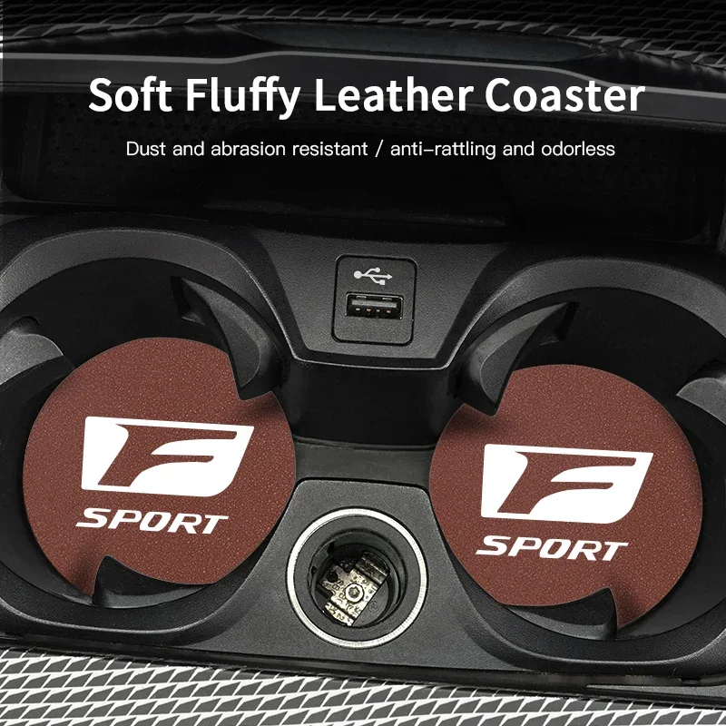 2Pcs Car Suede Coaster Anti-Slip Water Cup Pad Accessories For Lexus F SPORT LBX NX RX 350h 450h ES UX 300e GS GX IS LS LX CT LC
2Pcs Car Suede Coaster Anti-Slip Water Cup Pad Accessories For Lexus F SPORT LBX NX RX 350h 450h ES UX 300e GS GX IS LS LX CT LC