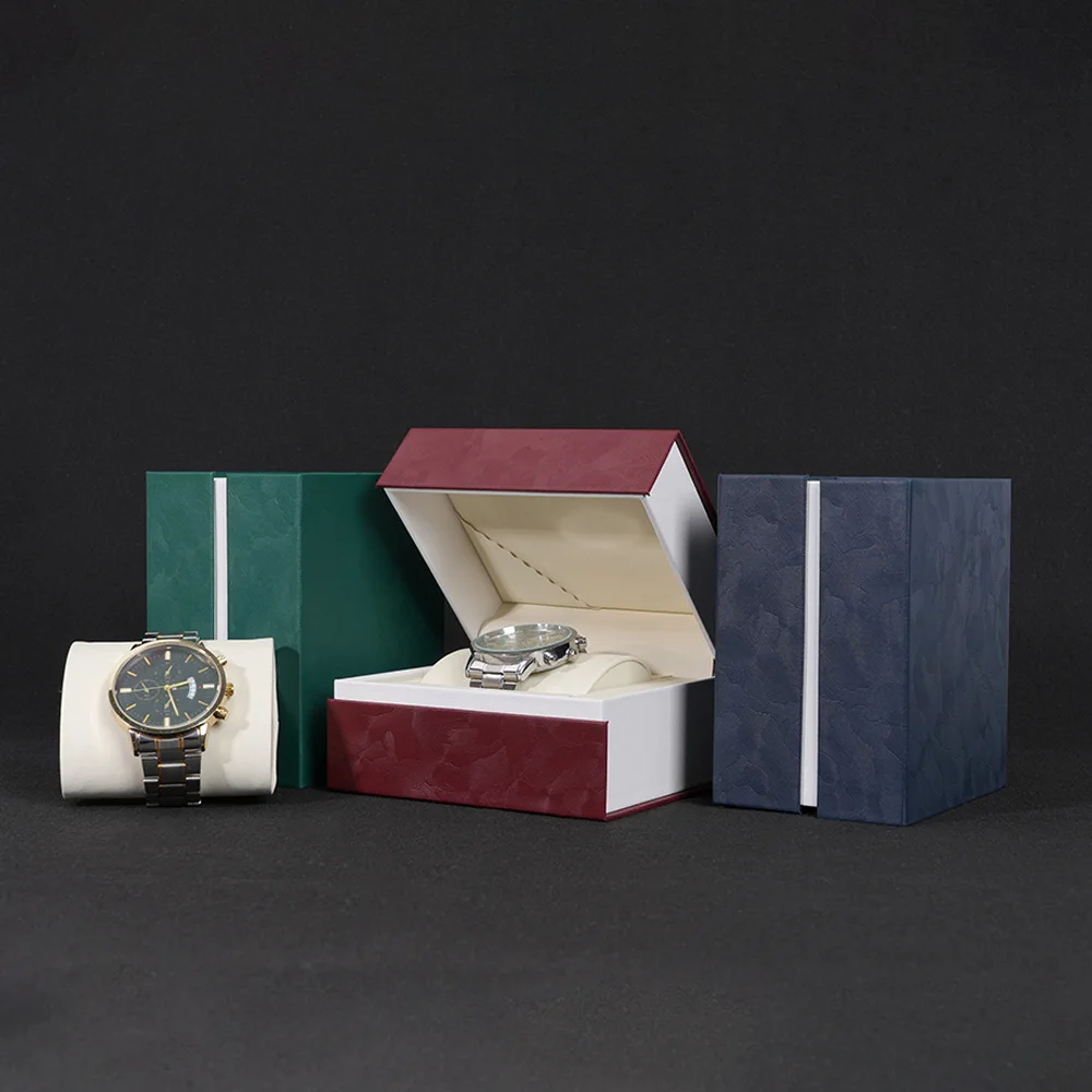 Flip top high-end fashion watch box PU portable watch storage box watch packaging box
Flip top high-end fashion watch box PU portable watch storage box watch packaging box