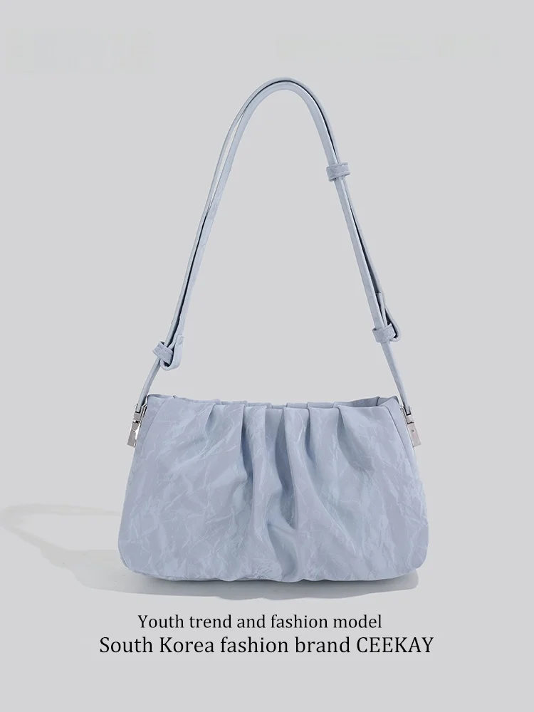 Ceekay Original Pleated Cloud Underarm Bag Luxury Minimalist Women's Crossbody Bag Summer New Style Casual Single Shoulder Bag
Ceekay Original Pleated Cloud Underarm Bag Luxury Minimalist Women's Crossbody Bag Summer New Style Casual Single Shoulder Bag