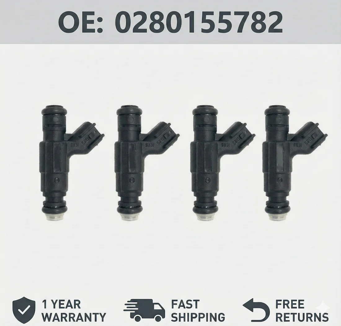4x Remanufactured Fuel Injectors 0280155782 For Dodge Neon Stratus 2.0L 4-Cyl
4x Remanufactured Fuel Injectors 0280155782 For Dodge Neon Stratus 2.0L 4-Cyl