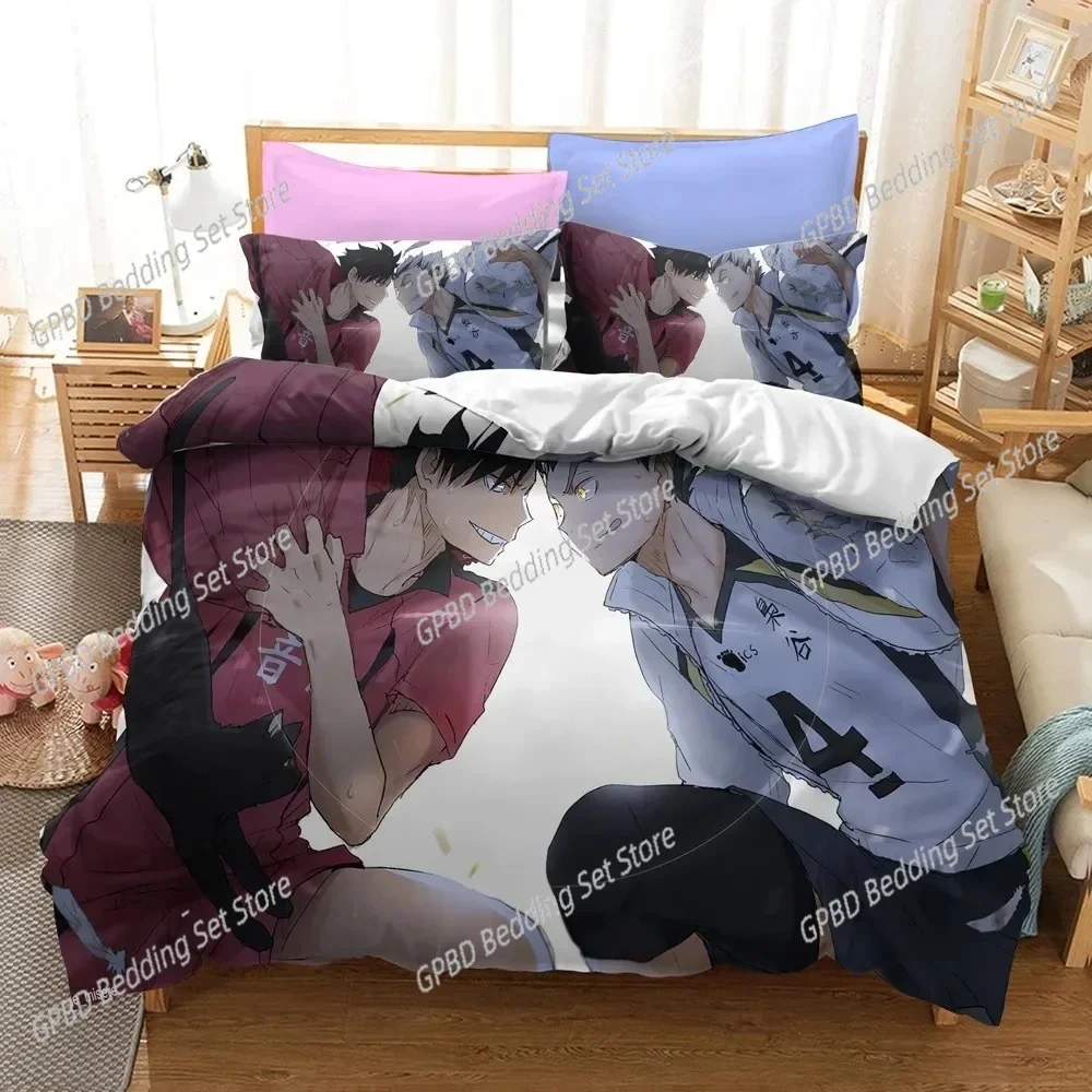 Haikyuu!! Bedding Set 3D Anime Polyester Quilt Cover Pillowcases Queen King For Kids Gift Volleyball Anime Duvet Cover Sets
Haikyuu!! Bedding Set 3D Anime Polyester Quilt Cover Pillowcases Queen King For Kids Gift Volleyball Anime Duvet Cover Sets