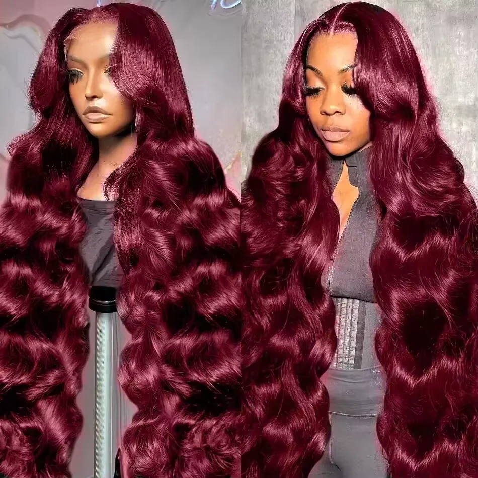 99j Burgundy body wave Hair Lace Wig 46 long Inches 13x6 HD Transparent Lace Front Wigs 220%Density Brazilian Human Hair For Wom
99j Burgundy body wave Hair Lace Wig 46 long Inches 13x6 HD Transparent Lace Front Wigs 220%Density Brazilian Human Hair For Wom