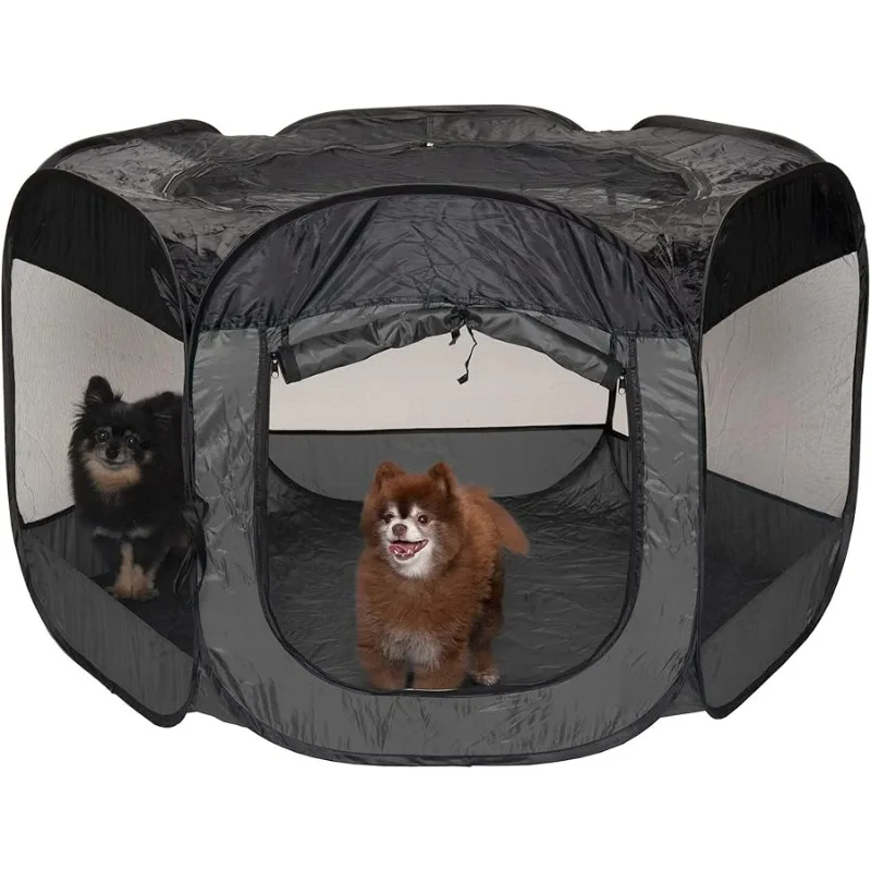 Furha en Portable Dog Playpen & Cat Tent – Foldable Indoor/Outdoor Pop-Up Pet Crate with Mesh Sides, Zippered Design & Ground St 
Furha en Portable Dog Playpen & Cat Tent – Foldable Indoor/Outdoor Pop-Up Pet Crate with Mesh Sides, Zippered Design & Ground St