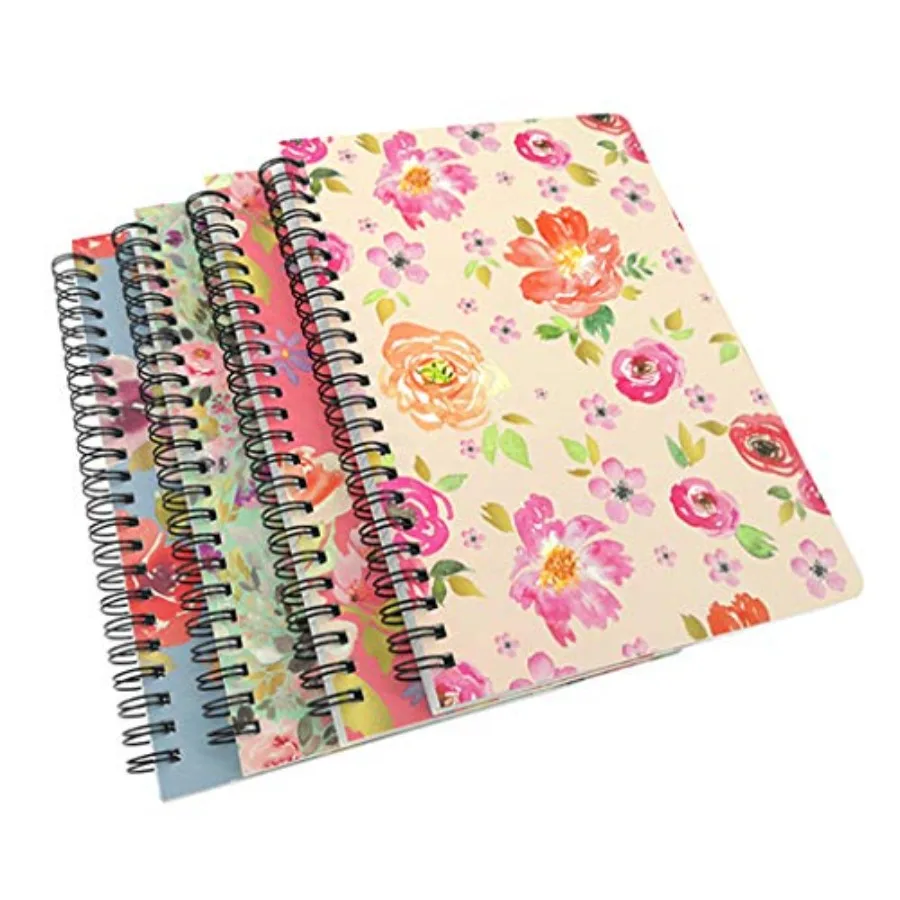 4 Pack A5 Spiral Notebook Journal, Wirebound Ruled Sketch Book Notepad Diary Memo Planner, A5 Size 8.3X5.7 and 80 Sheets
4 Pack A5 Spiral Notebook Journal, Wirebound Ruled Sketch Book Notepad Diary Memo Planner, A5 Size 8.3X5.7 and 80 Sheets