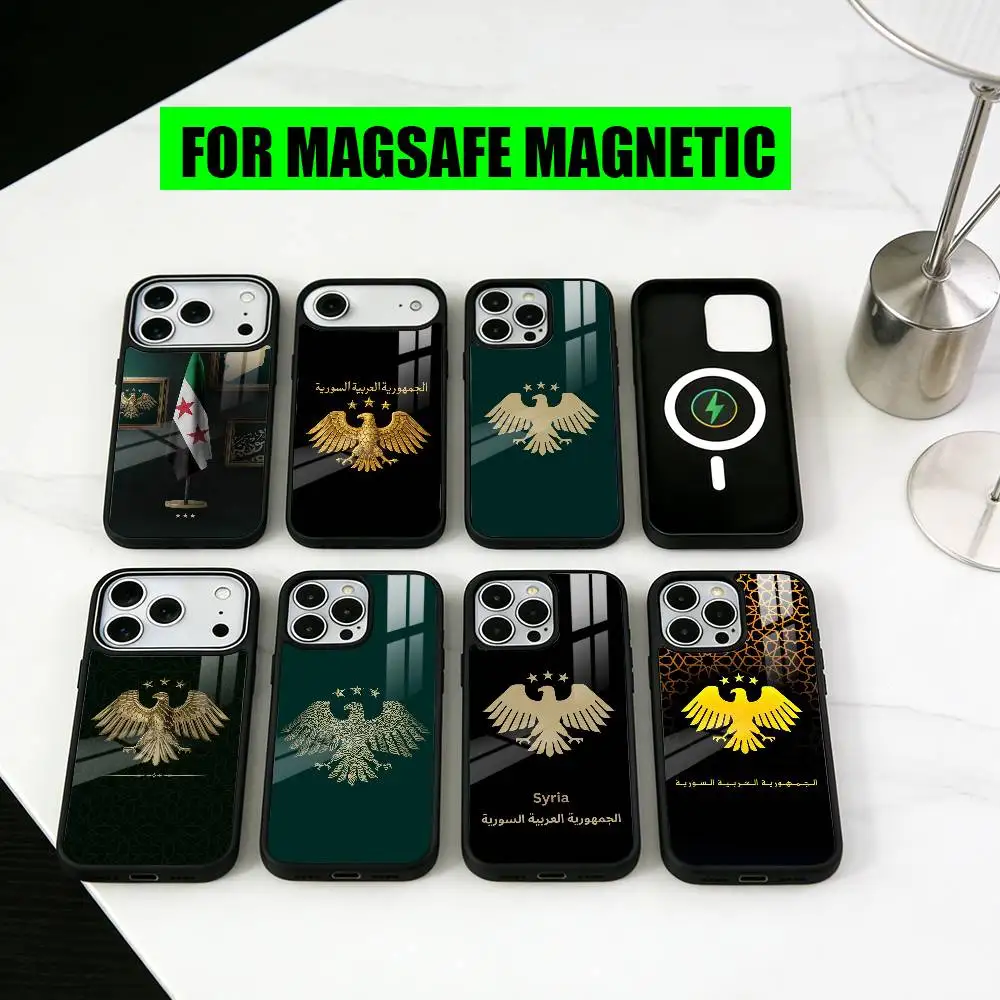 S-Syrian National E-Emblem F-Flag-ES Phone Case For iPhone17,16,15,14,13,12,11 Plus,Pro Magnetic with Magsafe Wireless Charging
S-Syrian National E-Emblem F-Flag-ES Phone Case For iPhone17,16,15,14,13,12,11 Plus,Pro Magnetic with Magsafe Wireless Charging