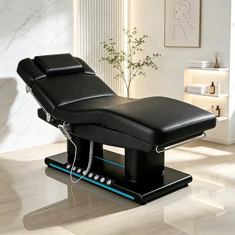 High End Salon Furniture Full Black Massage Table and Bed Modern 4 Motors Electric Reclining Foot Control Facial Spa Beauty Bed
High End Salon Furniture Full Black Massage Table and Bed Modern 4 Motors Electric Reclining Foot Control Facial Spa Beauty Bed