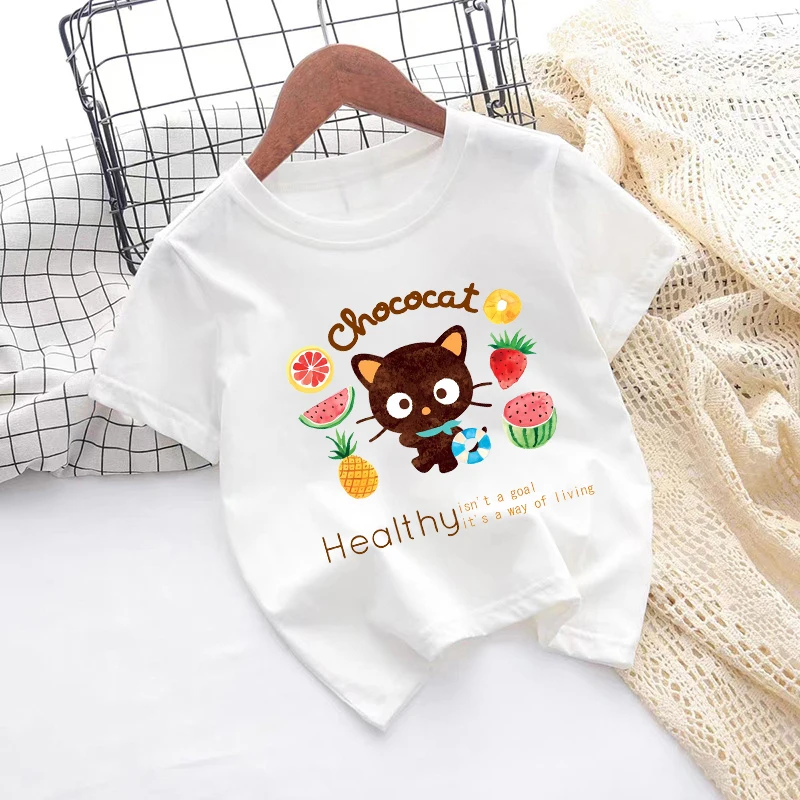 Sanrio Chococat Girl Boy T-shirt Children Cotton Short Sleeves Cartoon Tees Fashion Round Neck T Shirt Kids Tops Summer Clothes
Sanrio Chococat Girl Boy T-shirt Children Cotton Short Sleeves Cartoon Tees Fashion Round Neck T Shirt Kids Tops Summer Clothes