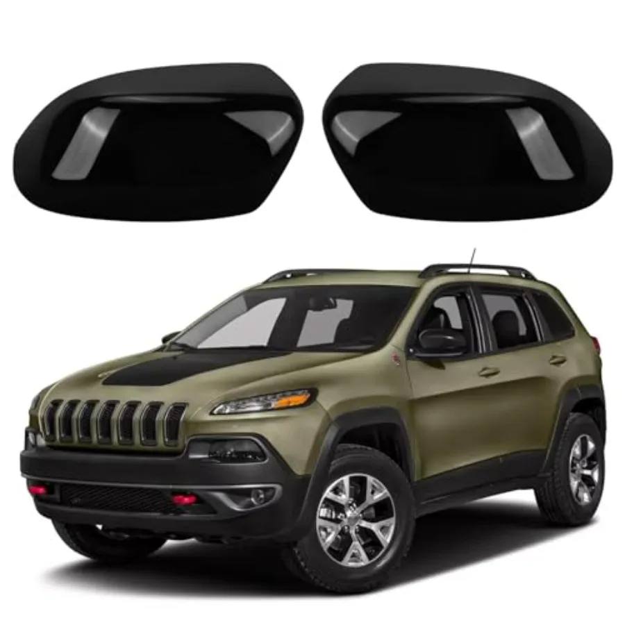 Glossy Black Direct Replacement Mirror Cover Caps for Jeep and 2017-2024 Jeep Compass, OEM #: 68228908AA, Directly Replace Styl
Glossy Black Direct Replacement Mirror Cover Caps for Jeep and 2017-2024 Jeep Compass, OEM #: 68228908AA, Directly Replace Styl
