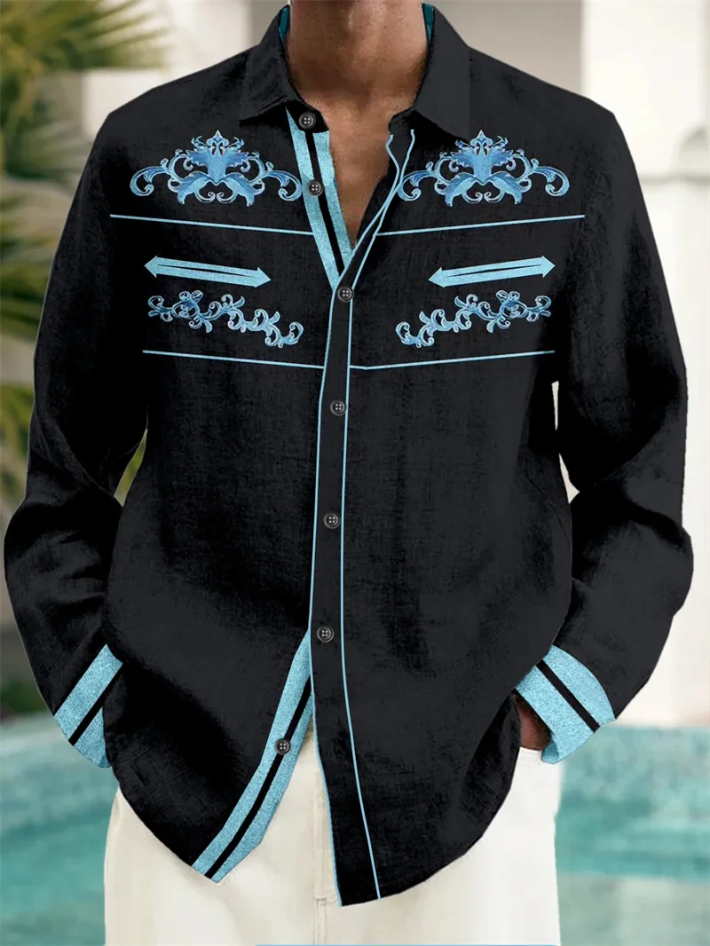 Men's shirt long sleeved lapel top casual shirt casual breathable simple and fashionable
Men's shirt long sleeved lapel top casual shirt casual breathable simple and fashionable