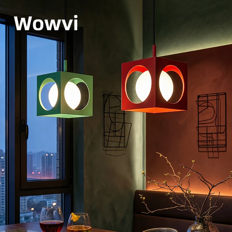 Wowvi Space Age Full Spectrum LED Pendant Light Nordic Red Cube Iron Mesh Chandelier Modern Kitchen Foyer Eye Protection Lamp
Wowvi Space Age Full Spectrum LED Pendant Light Nordic Red Cube Iron Mesh Chandelier Modern Kitchen Foyer Eye Protection Lamp
