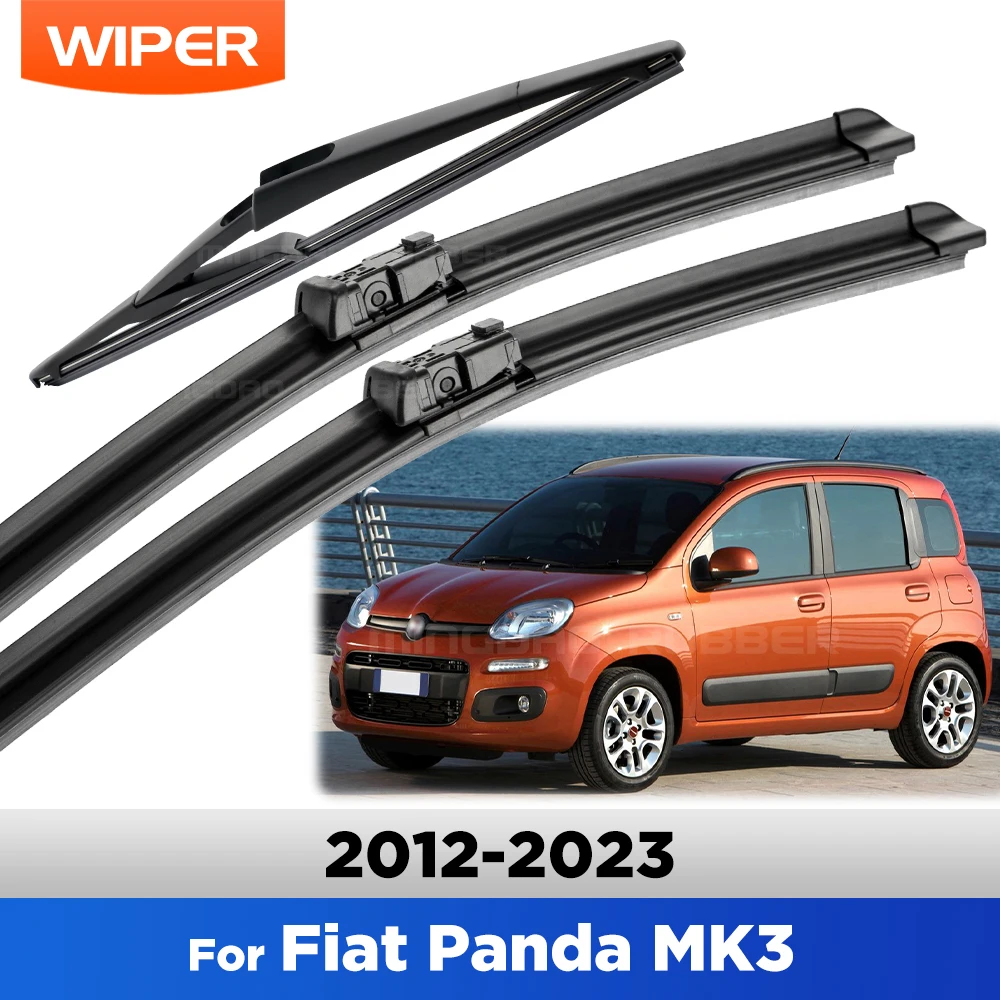 For Fiat Panda MK3 2012-2023 2013 2014 2015 2016 Wiper Front&Rear Wiper Blades Windshield Windscreen Window Brushes 24"+15"+12" 
For Fiat Panda MK3 2012-2023 2013 2014 2015 2016 Wiper Front&Rear Wiper Blades Windshield Windscreen Window Brushes 24"+15"+12"
