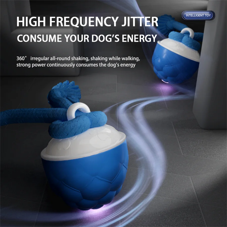 Smart Self-Rolling Electric Dog Ball with Sound Autonomous Operation Realistic Bark & Roll Chew-Resistant for Small Dog Training
Smart Self-Rolling Electric Dog Ball with Sound Autonomous Operation Realistic Bark & Roll Chew-Resistant for Small Dog Training