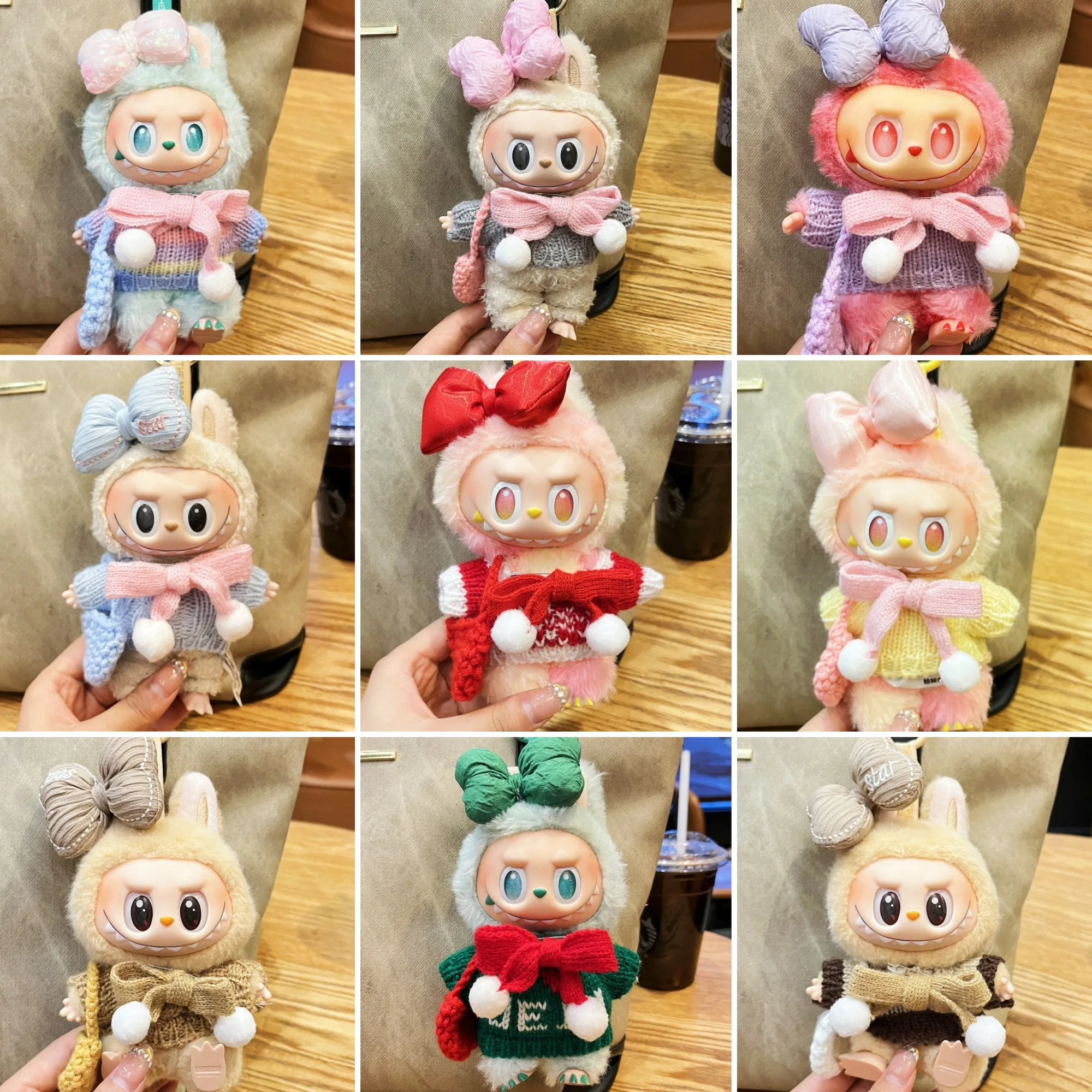 15/17cm LABUBU Doll Clothes 1st 2nd 3rd Gen High - Energy LABUBU Knitted Plush Set Bow Hair Accessory Crossbody Bag Cute
15/17cm LABUBU Doll Clothes 1st 2nd 3rd Gen High - Energy LABUBU Knitted Plush Set Bow Hair Accessory Crossbody Bag Cute