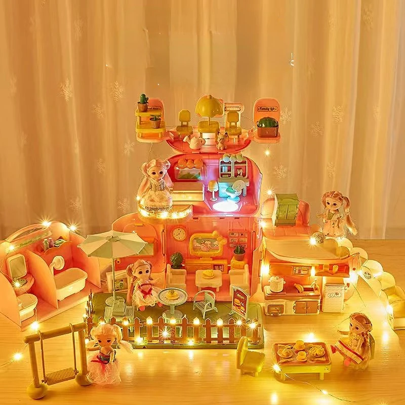 2022 New Play house toy girl princess with lights villa castle dollhouse girl schoolbag birthday gift simulation schoolbag
2022 New Play house toy girl princess with lights villa castle dollhouse girl schoolbag birthday gift simulation schoolbag