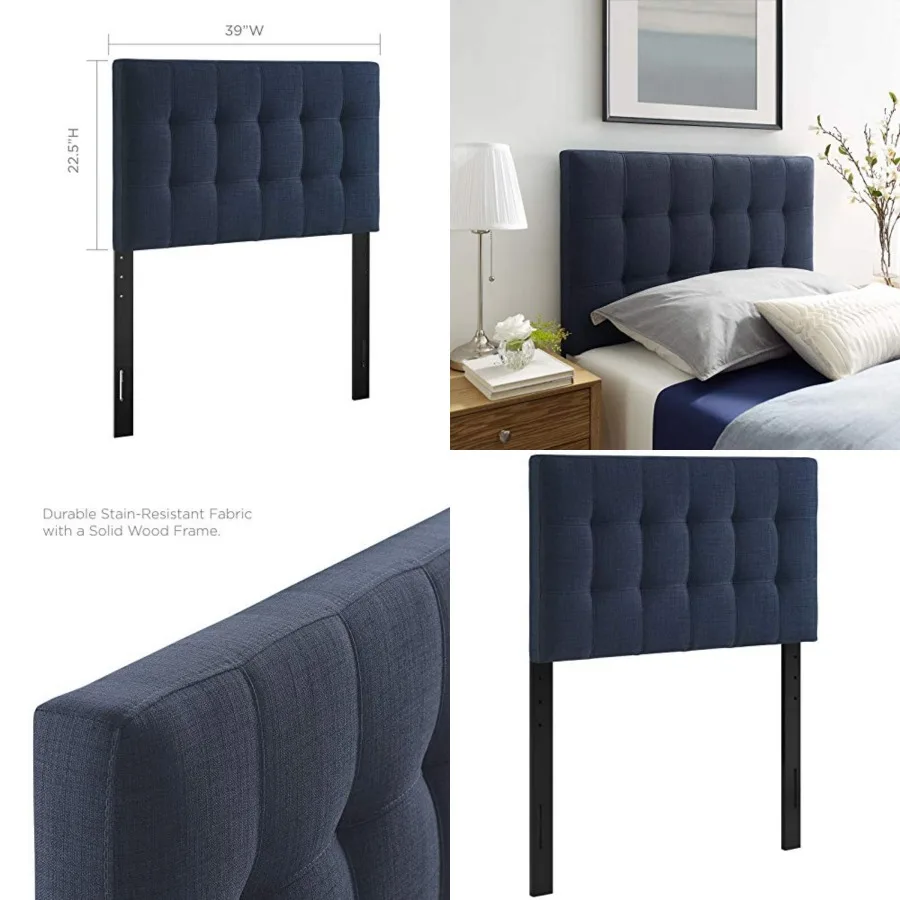 Lily Tufted Linen Fabric Upholstered Headboard in
Lily Tufted Linen Fabric Upholstered Headboard in
