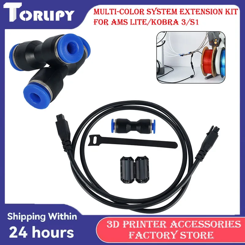 3D Printer Multi-Color System Extension Kit High Quality Copper Wire Teflon Feed Pipe Extension Joint For AMS Lite/Kobra 3/S1
3D Printer Multi-Color System Extension Kit High Quality Copper Wire Teflon Feed Pipe Extension Joint For AMS Lite/Kobra 3/S1
