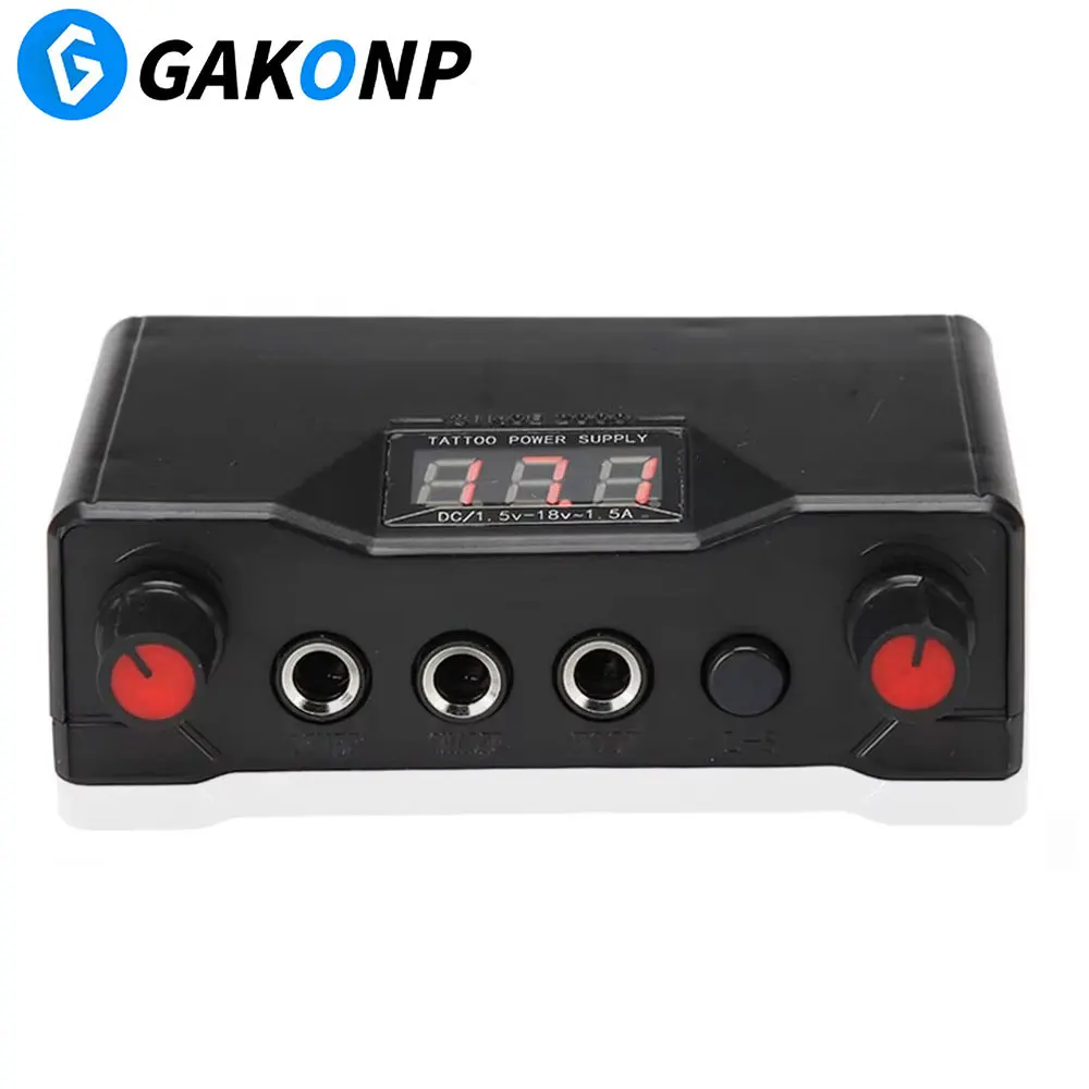 LCD Digital Display Tattoo Power Supply Dual Socket Power Source for Tattoo Machine Gun Permanent Makeup Tattoo Supplies
LCD Digital Display Tattoo Power Supply Dual Socket Power Source for Tattoo Machine Gun Permanent Makeup Tattoo Supplies