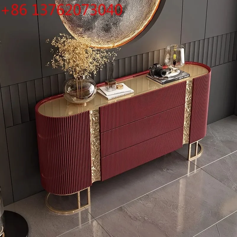 Italian light luxury high-end dining side cabinet solid wood multi-layer entrance living room partition locker
Italian light luxury high-end dining side cabinet solid wood multi-layer entrance living room partition locker