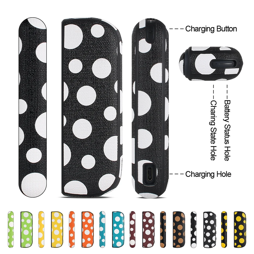 PU leather protective case is suitable for ILUMA and features the polka dot pattern to protect electronic cigarette accessories.
PU leather protective case is suitable for ILUMA and features the polka dot pattern to protect electronic cigarette accessories.