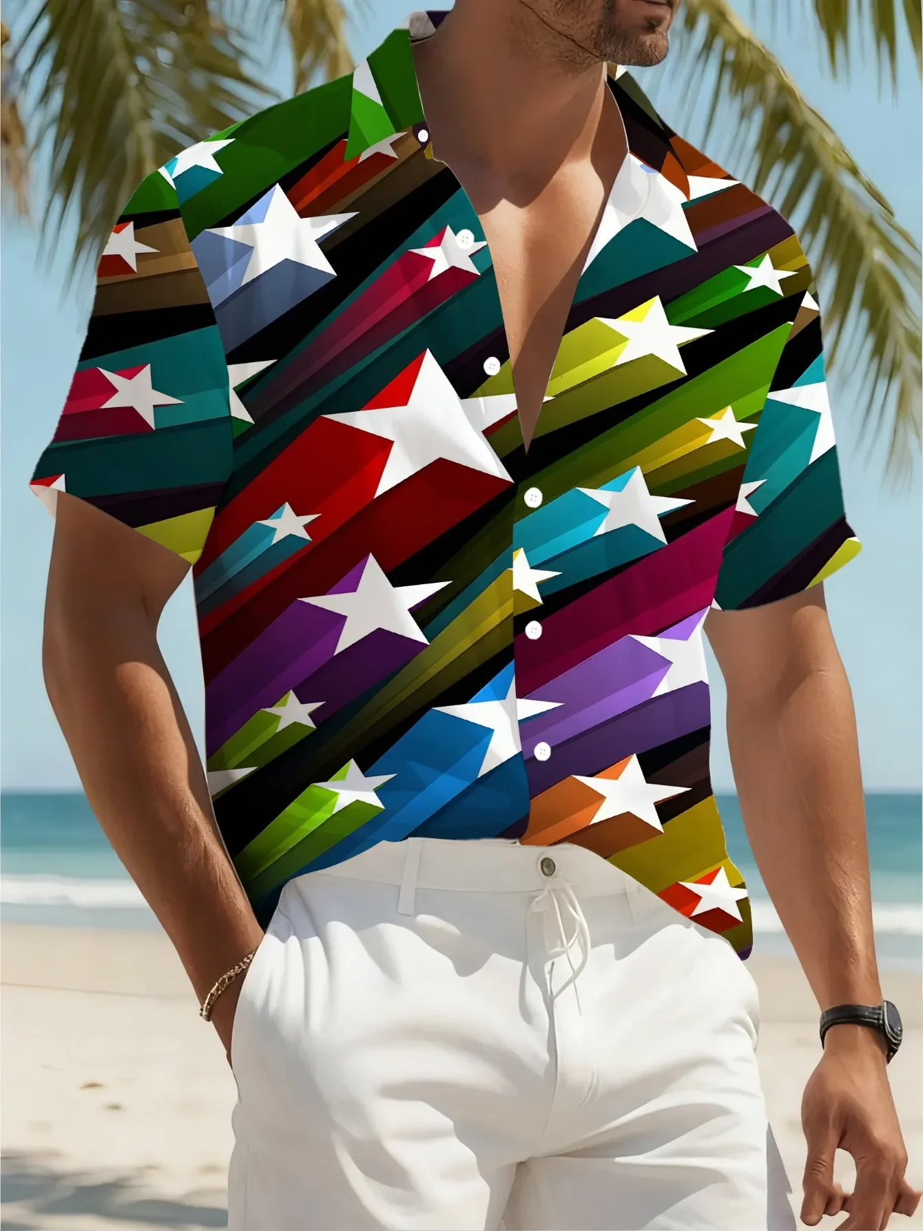 Men's Beach Style Hawaiian Shirt Fashion Printed Design Tshirt Lapel Collar Lightweight Casual Tops Summer Holiday Streetwear
Men's Beach Style Hawaiian Shirt Fashion Printed Design Tshirt Lapel Collar Lightweight Casual Tops Summer Holiday Streetwear
