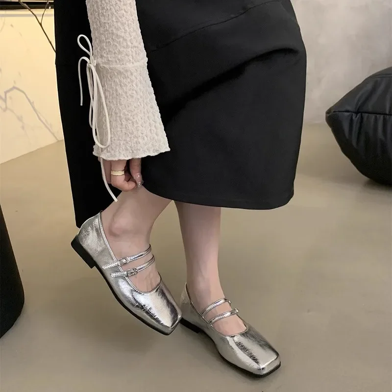 Square Toe Women Shoes Fashion Shallow Ladies Casual Soft Sole Flats 2025 Spring Women's Comfort Ballerinas Shoes
Square Toe Women Shoes Fashion Shallow Ladies Casual Soft Sole Flats 2025 Spring Women's Comfort Ballerinas Shoes