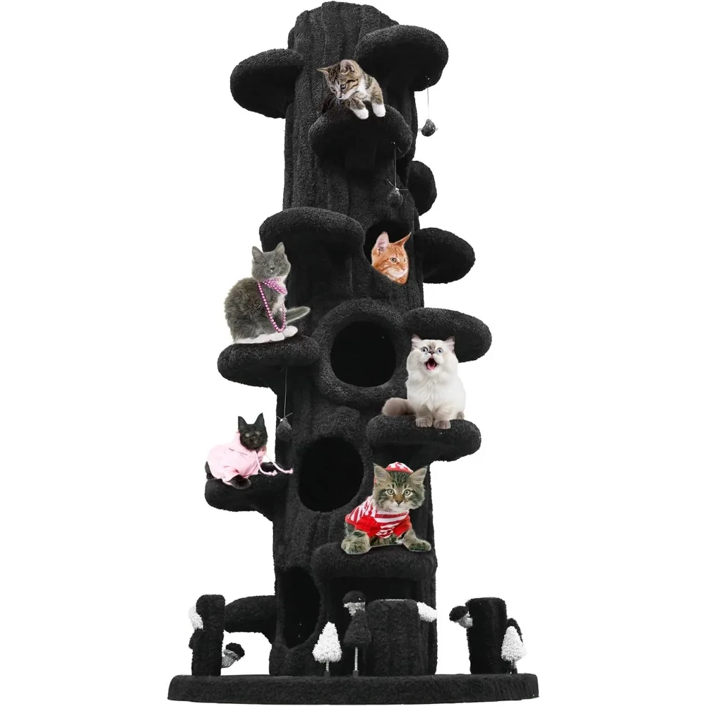 88.6 Inches Super Large Cat Tree,Soft Plush Multi-Level Climbing Tree Cat House,All-in-One Tall Cat Tower with Scratching Post,R
88.6 Inches Super Large Cat Tree,Soft Plush Multi-Level Climbing Tree Cat House,All-in-One Tall Cat Tower with Scratching Post,R