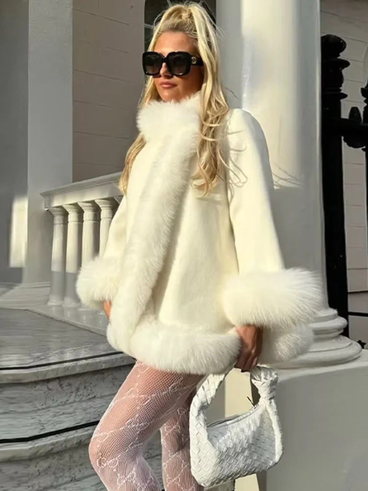 2025 Autumn Winter Street Lady Chic Outerwear Fashion Patchwork Faux Fur Long Coats For Women Elegant Long Sleeve Fluffy Jacket
2025 Autumn Winter Street Lady Chic Outerwear Fashion Patchwork Faux Fur Long Coats For Women Elegant Long Sleeve Fluffy Jacket