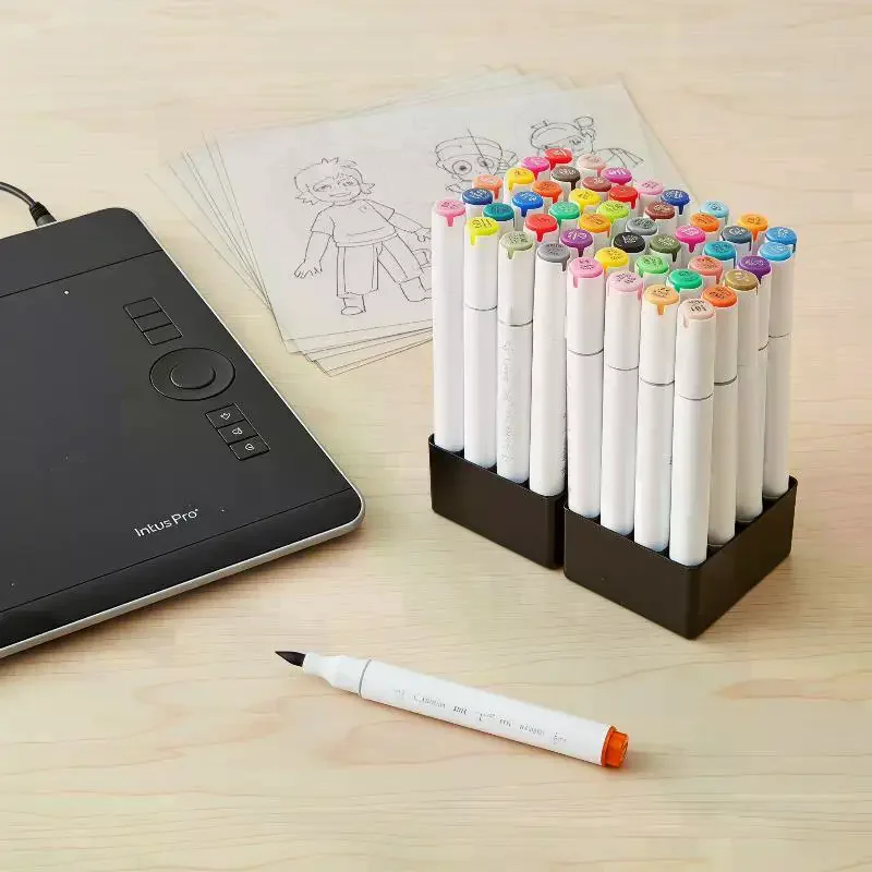Alcohol Art Markers: 48 Colors Marker Pen Set Refillable Dual Tips Sketching Drawing Manga School
Alcohol Art Markers: 48 Colors Marker Pen Set Refillable Dual Tips Sketching Drawing Manga School