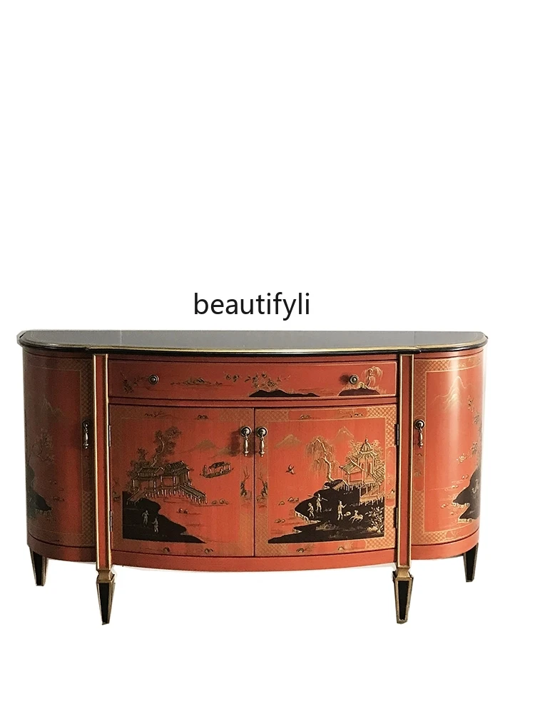 European-Style Retro Painted Entrance Cabinet Home Luxury Hallway Decoration Shoe Cabinet Villa Living Room Orange Locker
European-Style Retro Painted Entrance Cabinet Home Luxury Hallway Decoration Shoe Cabinet Villa Living Room Orange Locker