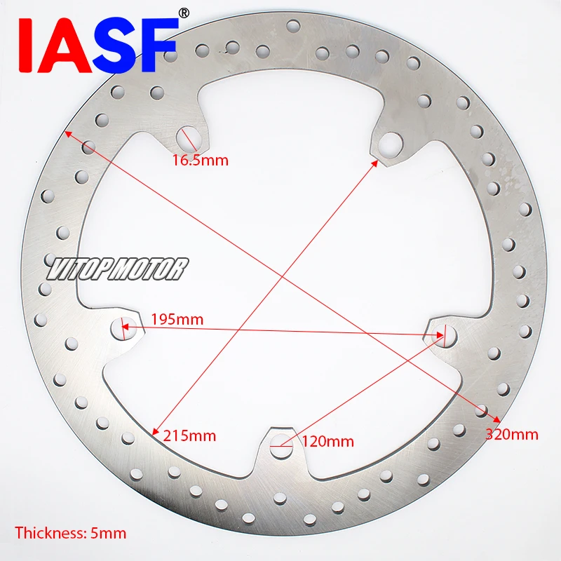 Fits for BMW K1200 K1200GT K12 K12S K1200LT R1200 HP2 Enduro R K1200 R1150RS R11RT R1150RT R22 Motorcycle Front Brake Disc Rotor
