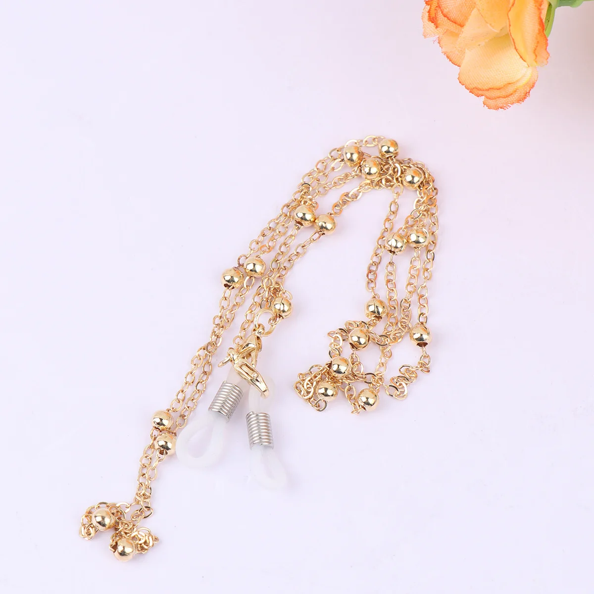 2Pcs Eyewear Chain Alloy Bead Stylish Glasses Cord Strap Prevent Falling Holder for Sunglasses Eyeglasses Outdoor Use
2Pcs Eyewear Chain Alloy Bead Stylish Glasses Cord Strap Prevent Falling Holder for Sunglasses Eyeglasses Outdoor Use