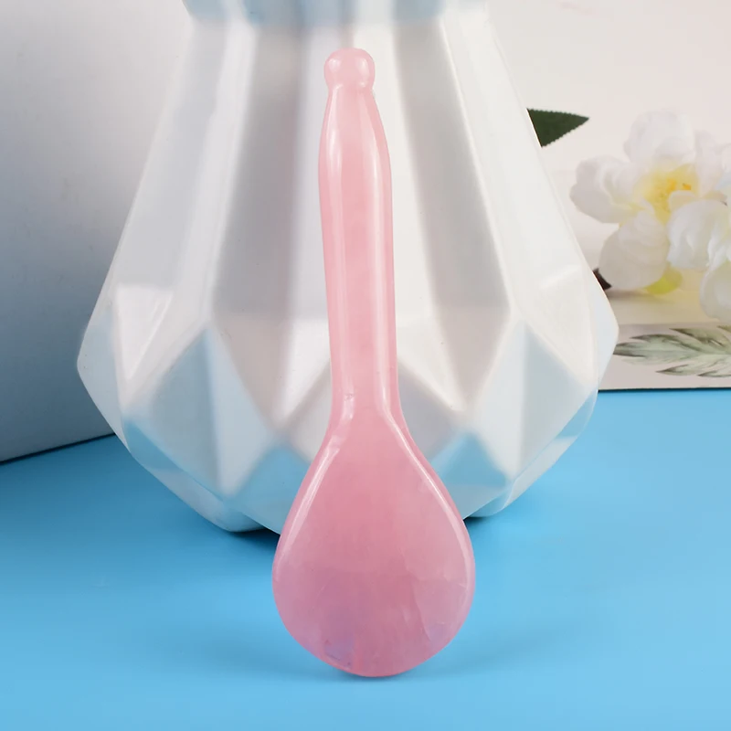 Rose Quartz Round Spoon Shaped Gua Sha Tool Face Massage Wand Head Neck Eye Acupuncture Pen Natural Stone Crystal Beauty Product
Rose Quartz Round Spoon Shaped Gua Sha Tool Face Massage Wand Head Neck Eye Acupuncture Pen Natural Stone Crystal Beauty Product