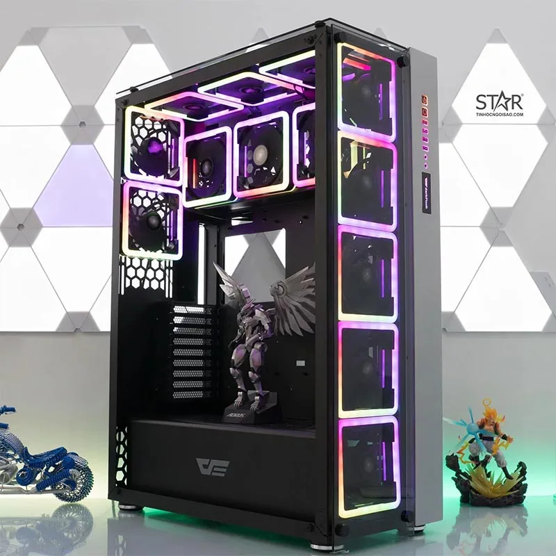 Darkflash Glass Computer Gaming Pc Case Big ATX Home Office Business Gaming Mid Tower Support 120 Water Cooling And OEM
Darkflash Glass Computer Gaming Pc Case Big ATX Home Office Business Gaming Mid Tower Support 120 Water Cooling And OEM