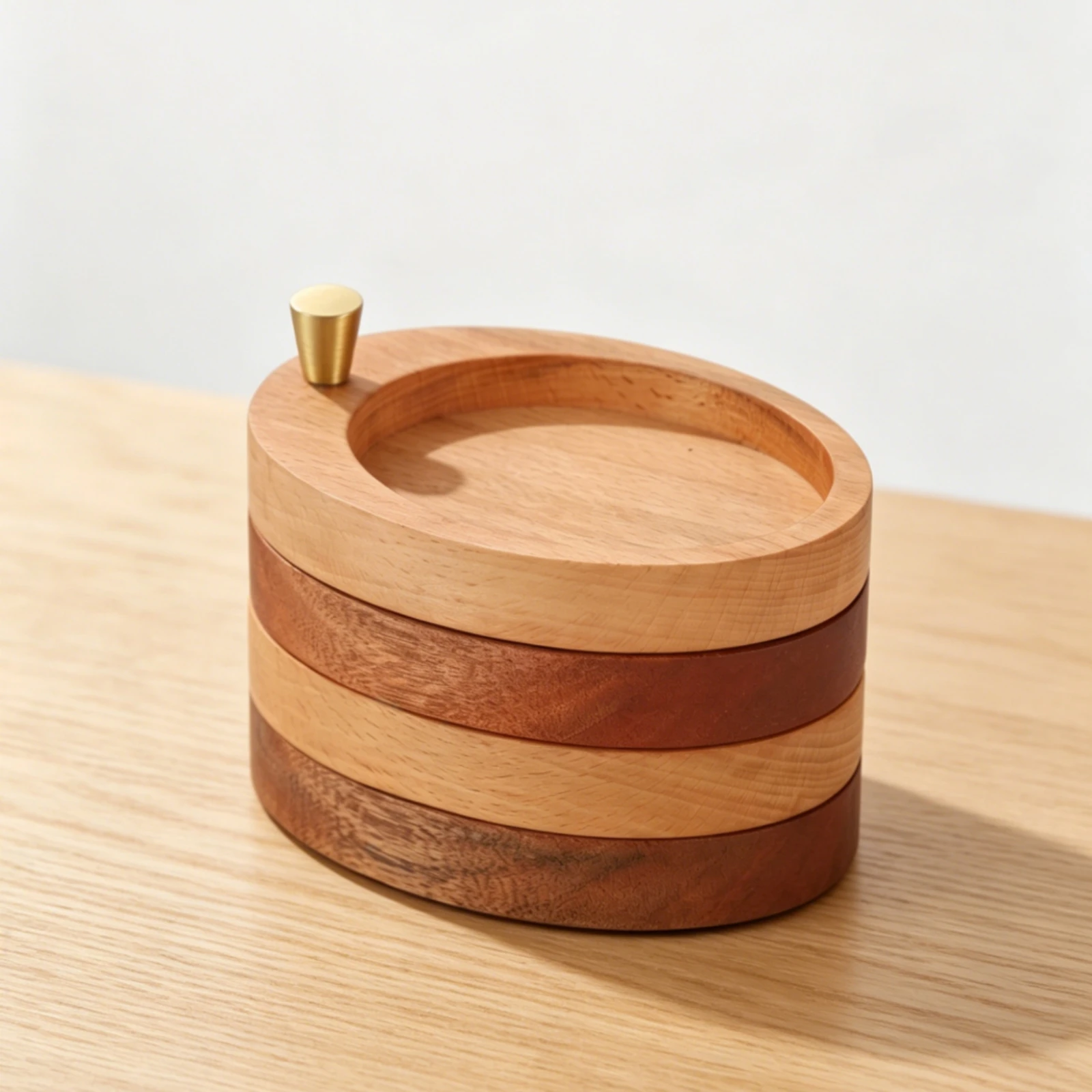 Oval Wood Jewelry Box Polished Finish Tabletop Decor Home Storage Gold-Colored Knob
Oval Wood Jewelry Box Polished Finish Tabletop Decor Home Storage Gold-Colored Knob