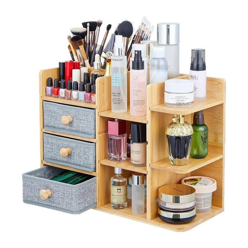Bamboo and wood cosmetics drawer rack, environmentally friendly, lightweight and sturdy, retro bamboo storage desktop plant rack
Bamboo and wood cosmetics drawer rack, environmentally friendly, lightweight and sturdy, retro bamboo storage desktop plant rack