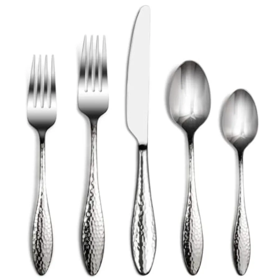 Набор столовых приборов Emma из 60 предметов, 18/10 нержавеющая сталь, с эффектом ковки, для 12 персон, зеркальная полировка, можно мыть в посудомоечной машине, современный дизайн для кухни
Набор столовых приборов Emma из 60 предметов, 18/10 нержавеющая сталь, с эффектом ковки, для 12 персон, зеркальная полировка, можно мыть в посудомоечной машине, современный дизайн для кухни