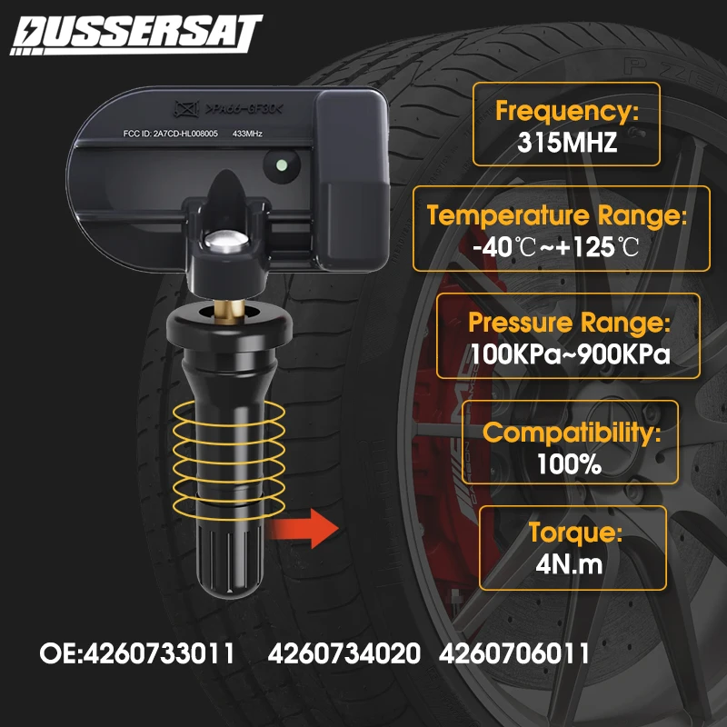 Tire Pressure Sensor TPMS 315MHz 4260733011 4260706011 4260734020 for Toyota Kluger Land Cruiser Matrix Prius PriusV RAV4 Rukus
Tire Pressure Sensor TPMS 315MHz 4260733011 4260706011 4260734020 for Toyota Kluger Land Cruiser Matrix Prius PriusV RAV4 Rukus
