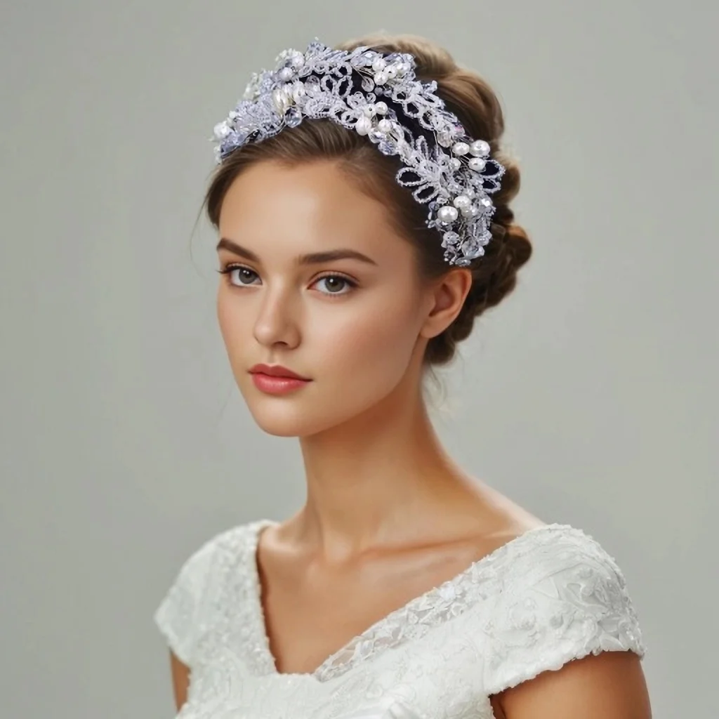 Bridal Hair Accessories Pearl Hair Hoop Clear Crystal Wedding Beaded Headband Elegants Women Fashion Pearl Headwear HP654
Bridal Hair Accessories Pearl Hair Hoop Clear Crystal Wedding Beaded Headband Elegants Women Fashion Pearl Headwear HP654
